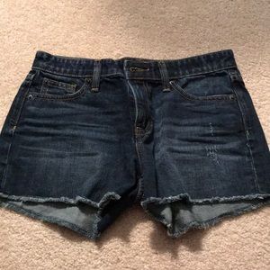 GAP dark wash jean shorts